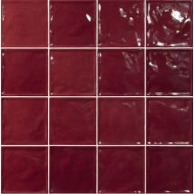 Carrelage Zellige Pompei Rouge Brillant 15x15 Cm - Tecnomat
