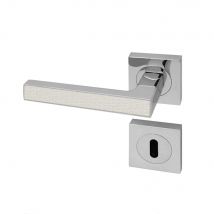 Poignée De Porte D'Intérieur Premium Textile Perle À Clé - Bricoman
