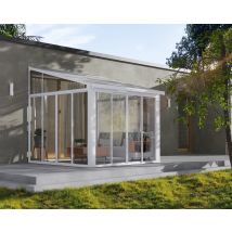 Canopia Véranda Sanremo Blanc 314 X 300 - Bricoman