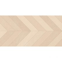 Carrelage Sol / Mur Effet Béton Design Chevron Beige 60x120 Cm Seine Rilse Crema (vendu Par Boite De 1.44m2) - Bricoman