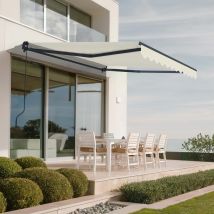 Store Banne Monobloc Vecchio 3m X 2,5m - Toile Premium 320g/m2 Beige - Bricoman
