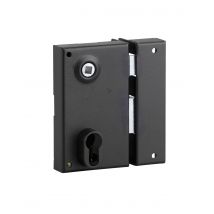 Thirard - Boitier De Serrure Verticale En Applique Double Entrée À Fouillot Pour Entrée, Droite, Axe 45mm, 73x125mm, Noir - Thirard - Bricoman