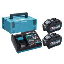 Makita Pack 2 Batteries 40v Max Xgt 5ah + Chargeur - 191v35-5 - Bricoman