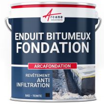 Enduit Bitumineux Pour Fondations Murs Enterrés - Arcafondation - 5 Kg Noir - Arcane Industries - Bricoman