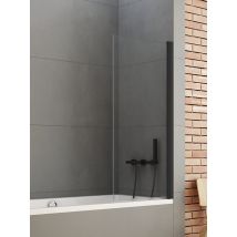 Pare-baignoire Pivotant 60 Cm, 1 Volet, Bahamas Black, Couleur : Noir - Bricoman
