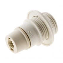 Douille E14 Simple Bague - Blanc - Zenitech - Bricoman