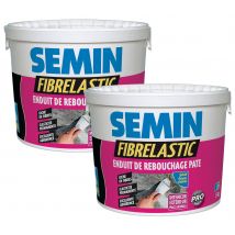 Enduit De Rebouchage Élastique Fibrelastic À Base De Fibre De Verre Pour Fissures Vivantes, Intérieur/extérieur, Seau De 5 Kg, Lot De 2 - Bricoman