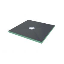 Receveur De Douche Recoupable Sur Mesure 800x800 Mm - Recoupable, À Carreler - Étanchéité Renforcée - 40 Mm D'Épaisseur - Bricoman