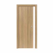 Porte Coulissante Cloison Matild, H.204 X L.63 Cm, Sans Serrure, Finition Chêne Brut Structuré - Bricoman