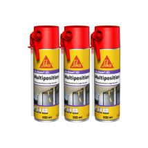 Lot De 3 Mousses Polyuréthane Sika - Sikaboom 151 Multiposition - 500 Ml - Bricoman