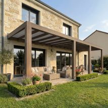 Pergola Helsinki 3 X 10 M Pergola En Bois De Cèdre Canopia - Bricoman