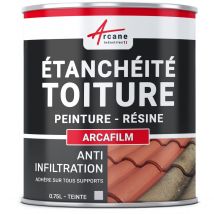 Étanchéité Toiture, Résine D'Étanchéité Colorée : Arcafilm Gris - 0.75 L - Arcane Industries - Bricoman