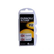 Pile Bouton Pour Appareil Auditif Duracell Da312, 6 Pièces - Bricoman