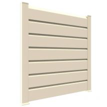 Kit Cloture - Lame 16cm - Pvc Beige - Lg: 9m X H: 1m13 - Bricoman