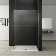Aica Paroi De Douche 100x200cm En 8mm Verre Anticalcaire Paroi De Douche À L'Italienne - Bricoman