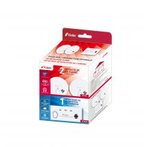 Pack 2 Détecteurs De Fumée + Monoxyde De Carbone 5 Ans - Kidde - Tecnomat