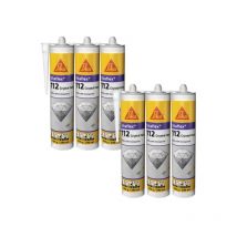 Lot De 6 Colles Mastic Sika Sikaflex-112 Crystal Clear - Transparent - 290ml - Bricoman