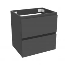 Meuble Sous-vasque 50cm Simple Vasque 2t, Meuble De Salle De Bains, Anthracite - Bricoman