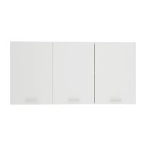 Meuble Haut Haaus Ebru, 3 Portes, Blanc, 120 X 30 X 60 Cm - Bricoman