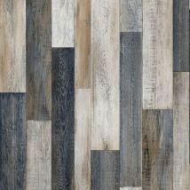 Sol Vinyle - Imitation Parquet Irisé Foncé - Rouleau De 3m X 3m - Bricoman