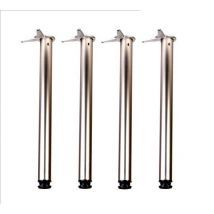 Pieds De Table / Jeu De 4 Pieds Klose Besser " Chrome" Hauteur 710 Mm Diam 60mm - Bricoman