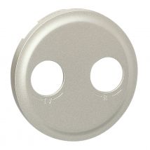 Enjoliveur - Prise Télévision + Radio - Legrand Céliane - Titane - Bricoman