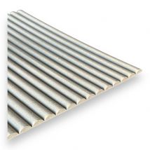 Revêtement Mural Flexible Palilleria Effet 3d Hydrofuge Mdf Demi-lune 600x2400 Mm (1,44 M2/carton) - Bricoman
