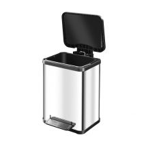 Poubelle De Cuisine À Pédale 20l Hailo Öko Uno Plus M Coloris - Inox - Bricoman