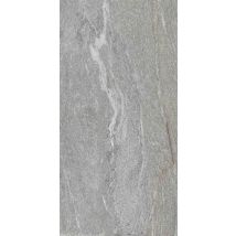 Carrelage Sol/mur Effet Pierre Gris Moyen Cortille Nero L.120 X L.60 Cm - Bricoman