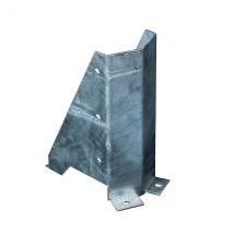 Protection Galvanisé Pour Rack À Palette - Hauteur 400mm - Protection Arrondie - Ag400-0044 - Bricoman