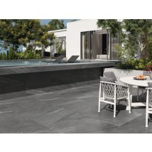 Vente Flash - Dalle Terrasse 20mm Cutstone Graphite 60x120cm - Vendu Par Palette De 23,04m² - Bricoman