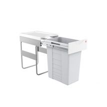 Poubelle De Cuisine Encastrable 40l Hailo Easy Cargo - Bricoman