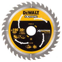 Dewalt Dt99563-qz Lame De Scie Circulaire Sans Fil Xr Runtime 190x30mm 36 Dents - Bricoman