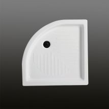 Receveur De Douche 80 Cm Semi-circulaire En Céramique | Topazio - Bricoman