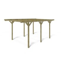 Carport, Abri De Voiture 3.04x5.12 M - 15.57 M2 - Car16 - Altanka - Bricoman