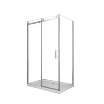 Douche De 8 Mm H.190 Avec Un Paroi Fixe Et Une Porte Coulissante (receveur Non Inclu)– 90 Fixe X 120 Coulissante - Bricoman