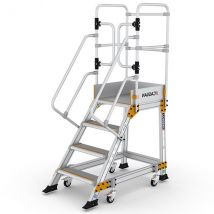 Plateforme Roulante 4 Marches - Hauteur Max. De Travail 3.00m - Portillon Saloon - Ep3 - Bricoman