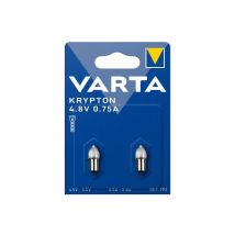 Ampoule Krypton Miniature Varta 2-48080to 4.8v Lot De 2 Pour Torche - Bricoman