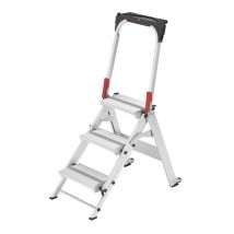 Marche Pied 3 Marches Aluminium Hailo St150 - Bricoman