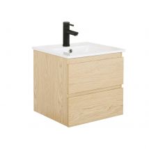 Meuble Simple Vasque Sorrento 45 Cm + Vasque Intégrée - Bricoman