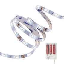 Ruban Led À Piles (incluses) - 1 Mètre - Blanc Neutre - Bricoman