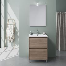 Meuble De Salle De Bains À Poser Avec Lavabo De 60 Cm | Laguna - Bricoman