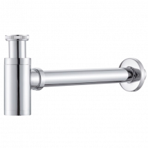 Valaz Siphon De Lavabo Rond Chromé Apparent - Bricoman