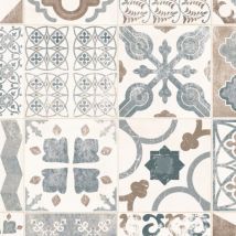 Sol Lino - Carreaux De Ciment - Naturel - Rouleau De 2m X 25m - Bricoman