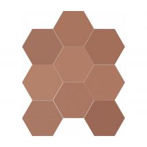 Carreau Hexagonal Effet Ciment. Grès Cérame Sol Et Mur. Chicago Royal 21,5x25 Cm. - Bricoman