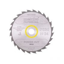 Lame De Scie Circulaire Metabo Pro "power Cut Wood" 628011000 - Hw/ct - 230x30mm - 24wz - 20° - Bricoman