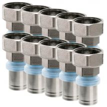 Lot De 10 Raccords Multicouche À Sertir Femelle Rbm Profil Th-h-u-b-f Diamètre 3/4" F 20 - Bricoman