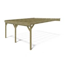 Carport, Abri De Voiture 5.8x5.06 M - 29 M2 - Adossé - Car23 - Altanka - Bricoman