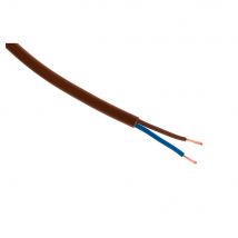 Câble Électrique H03vvh2-f 2x0,75mm² Marron - 5m - Zenitech - Bricoman
