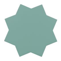 Carrelage Sol / Mur Forme Étoile Bleu Vert 16,8x16,8 Cm Porto Star Jade - Bricoman